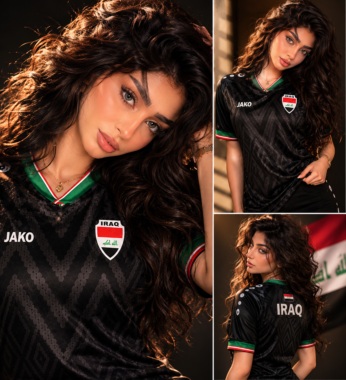 Iraq Jersey Black LIMITED 🇮🇶